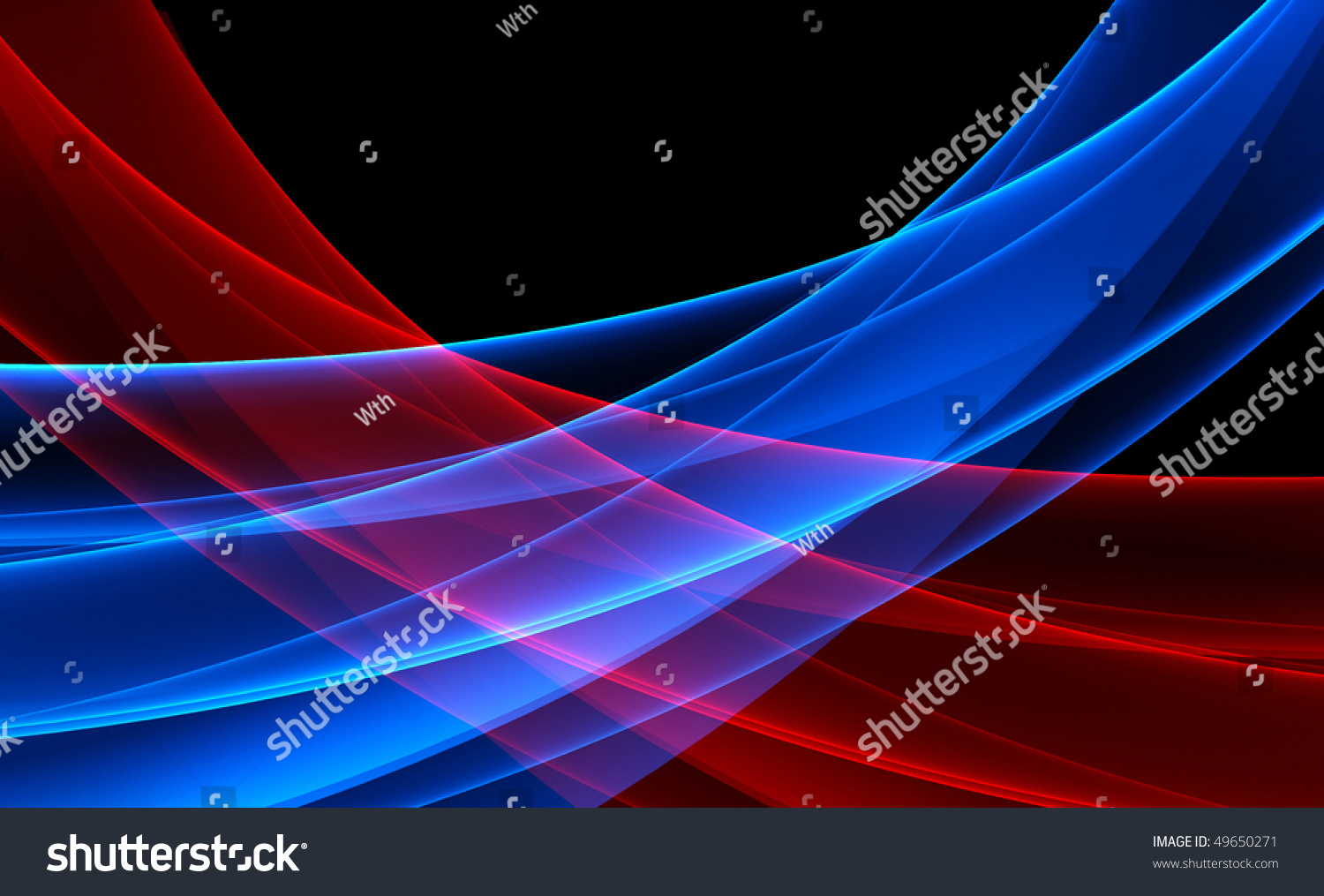 Red And Blue Waves Background - See More Variations In Portfolio Stock ...