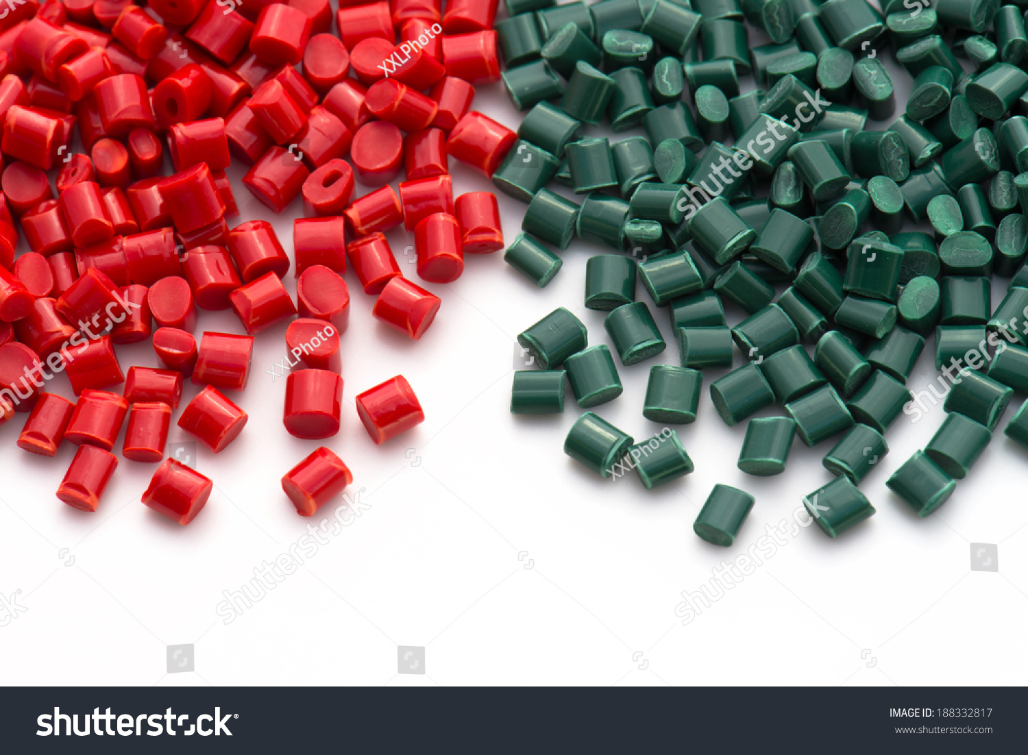 Red And Green Plastic Pellets For Injection Molding