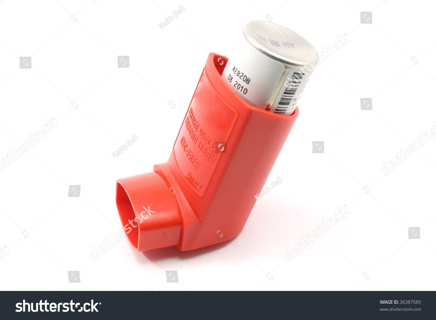 Red Asthma Inhaler Stock Photo 36387589 : Shutterstock