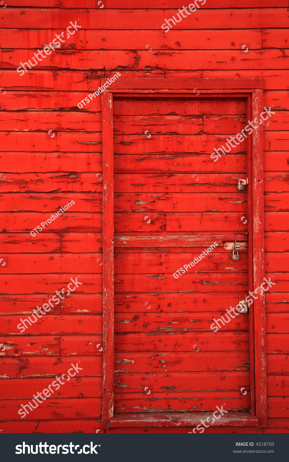 Red Barn Door Stock Photo Edit Now 4518709