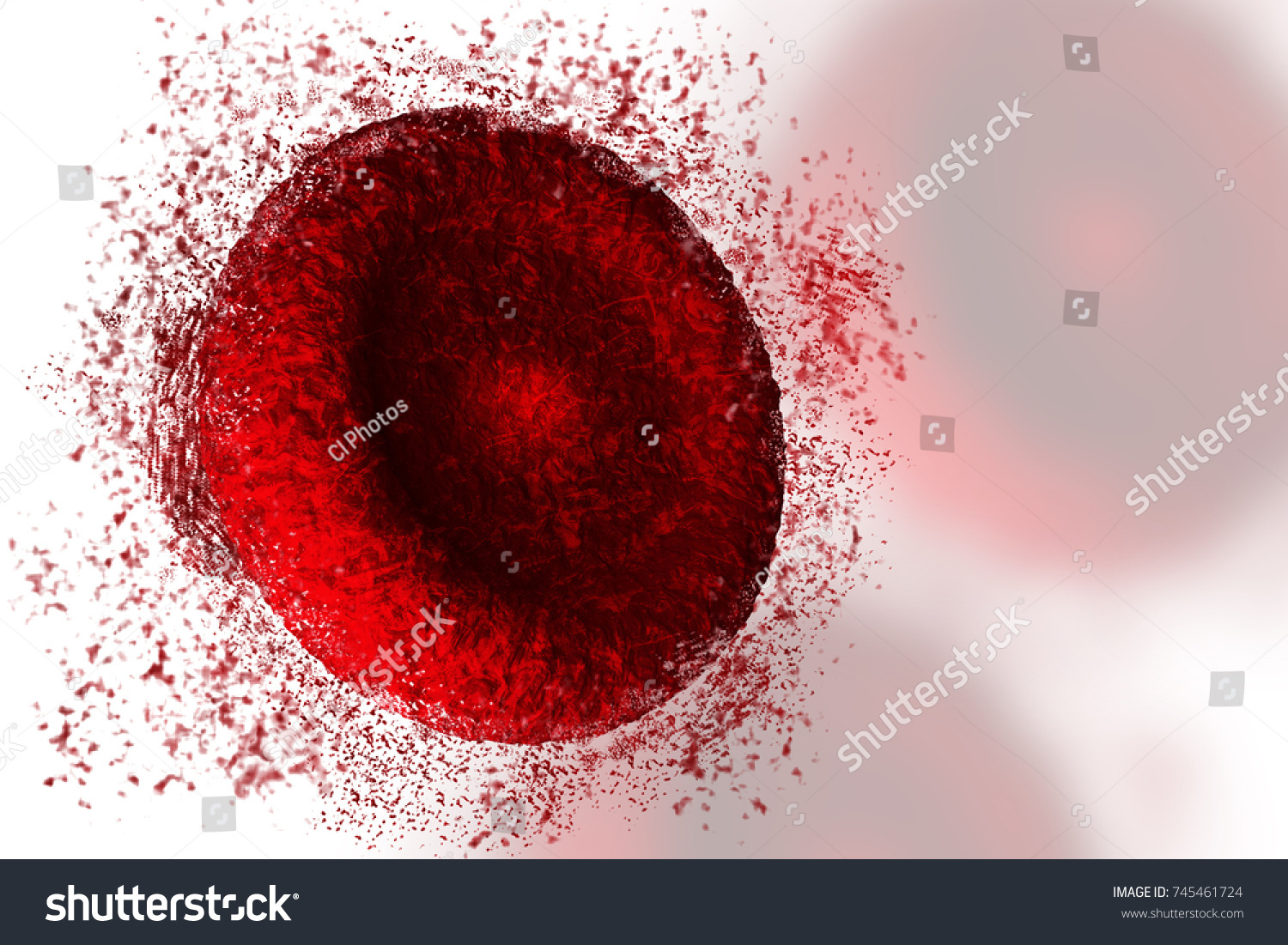 red-blood-cell-being-destroyed-by-stock-illustration-745461724