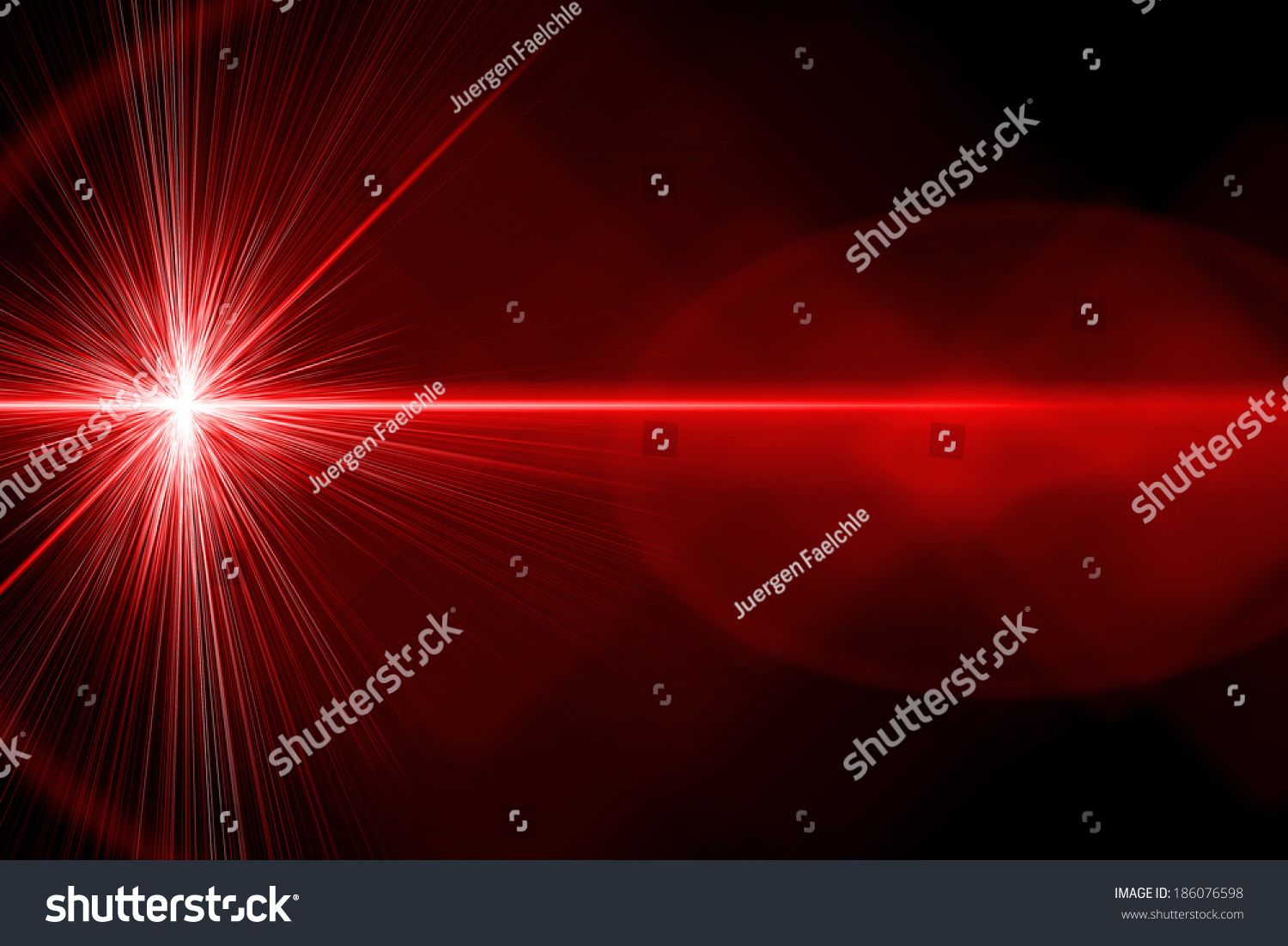 Red, Bright Laser Beam Stock Photo 186076598 : Shutterstock