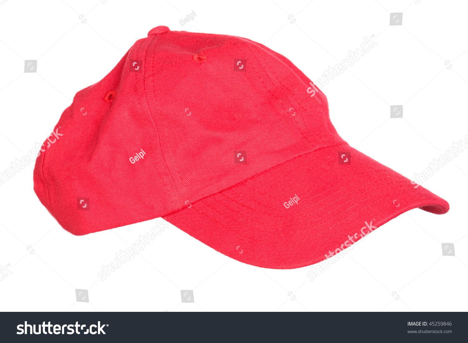 Red Cap Isolated On Over White Stock Photo 45259846 - Shutterstock