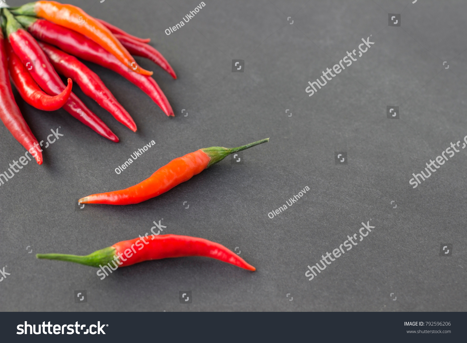 Red Chili Pepper On Black Background Stock Photo 792596206 | Shutterstock