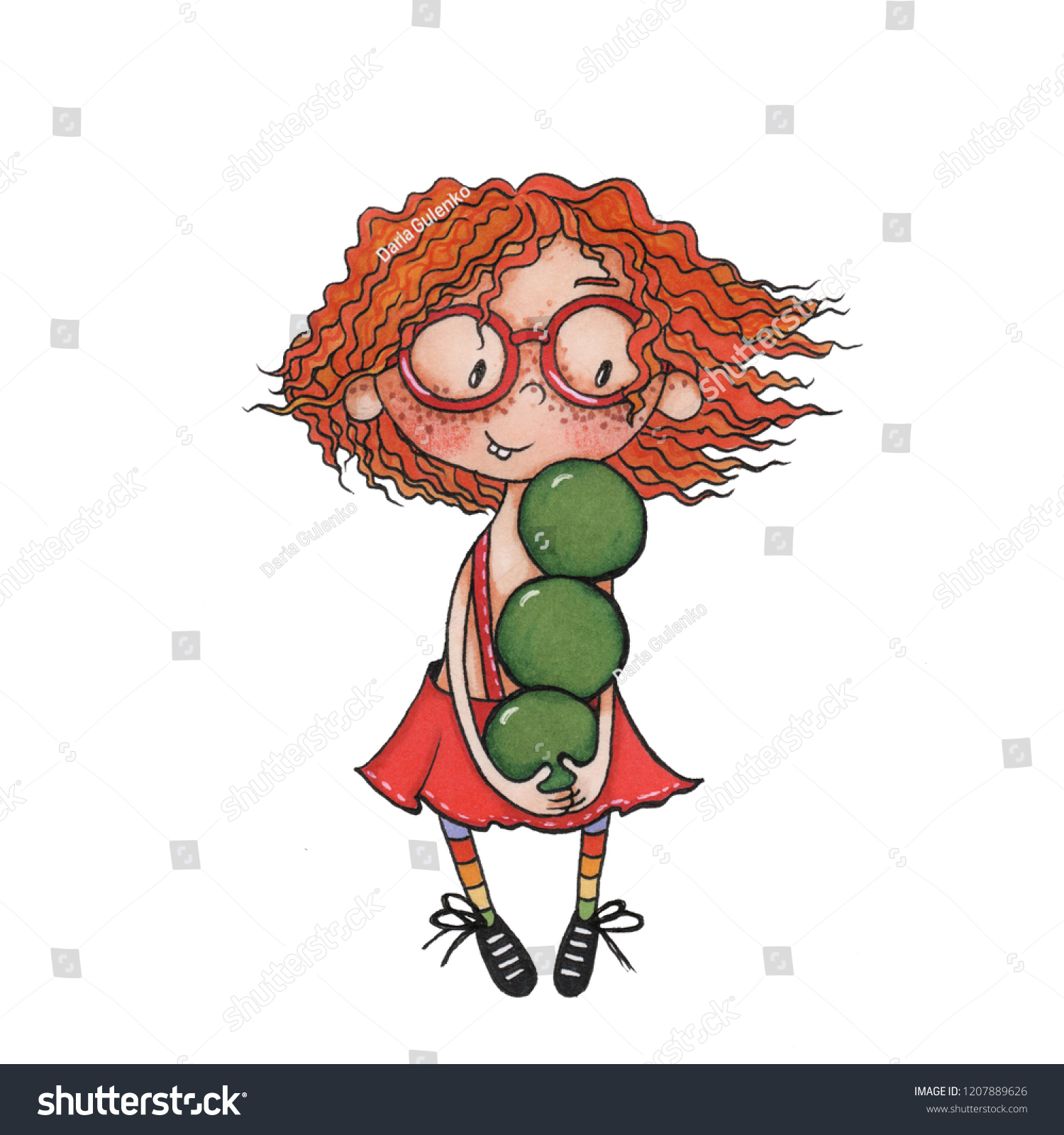 Cartoon Characters With Curly Hair And Glasses