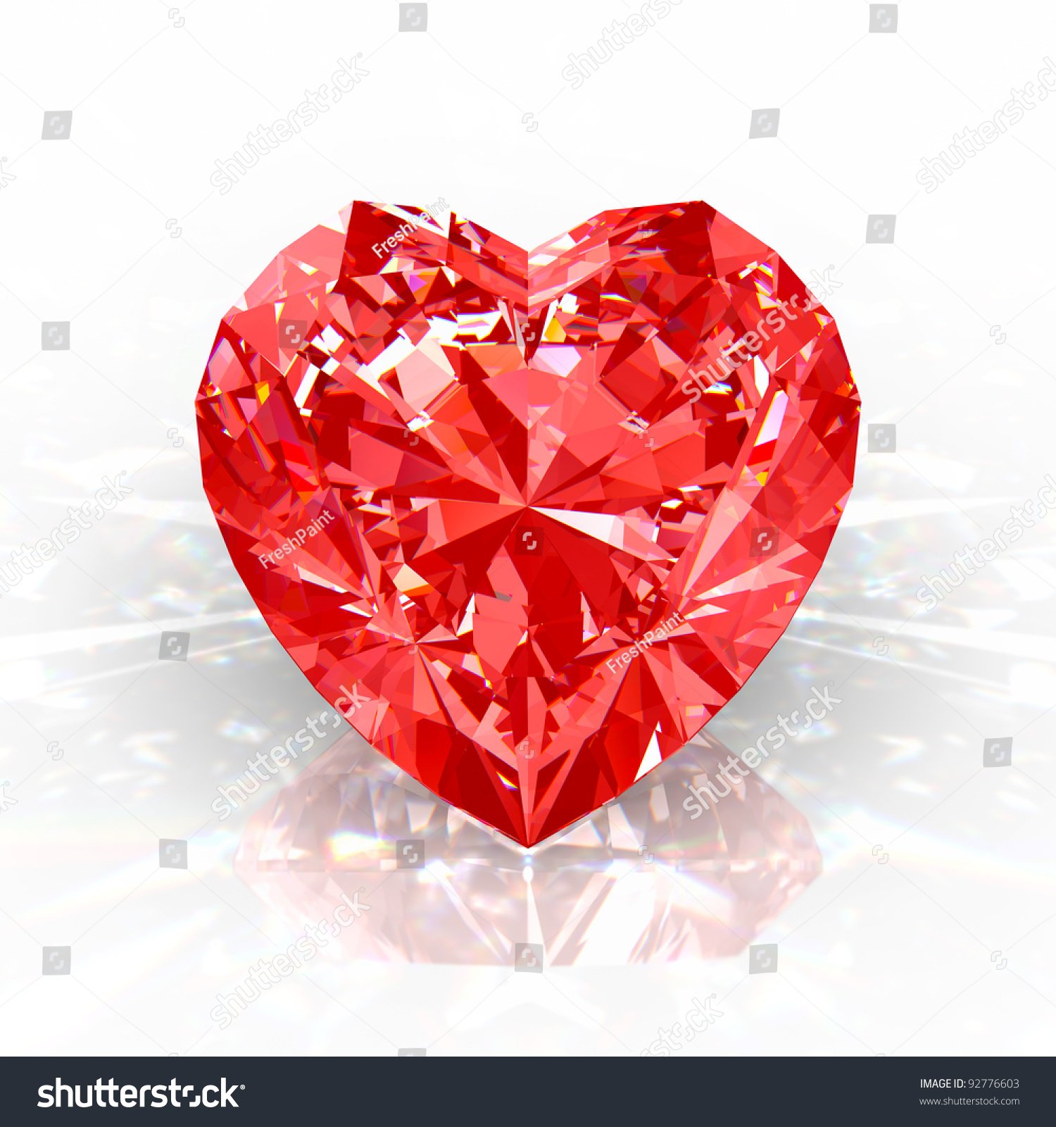 Red diamond heart photo Red diamond heart photo