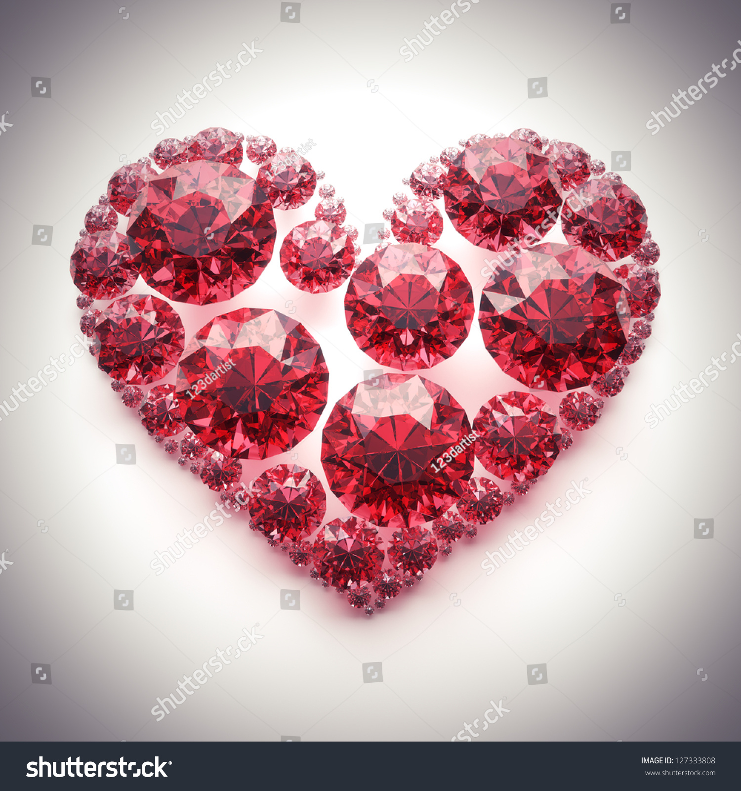 Red diamond heart photo Red diamond heart photo