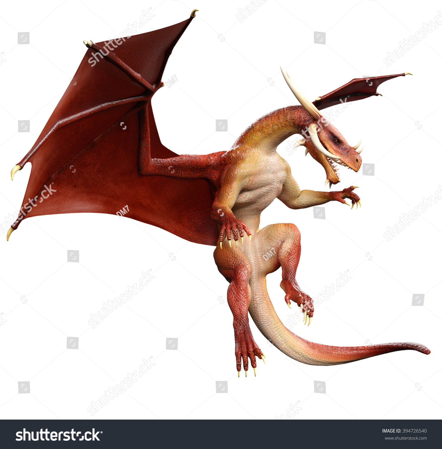 Red Dragon Hunting Stock Photo 394726540 : Shutterstock