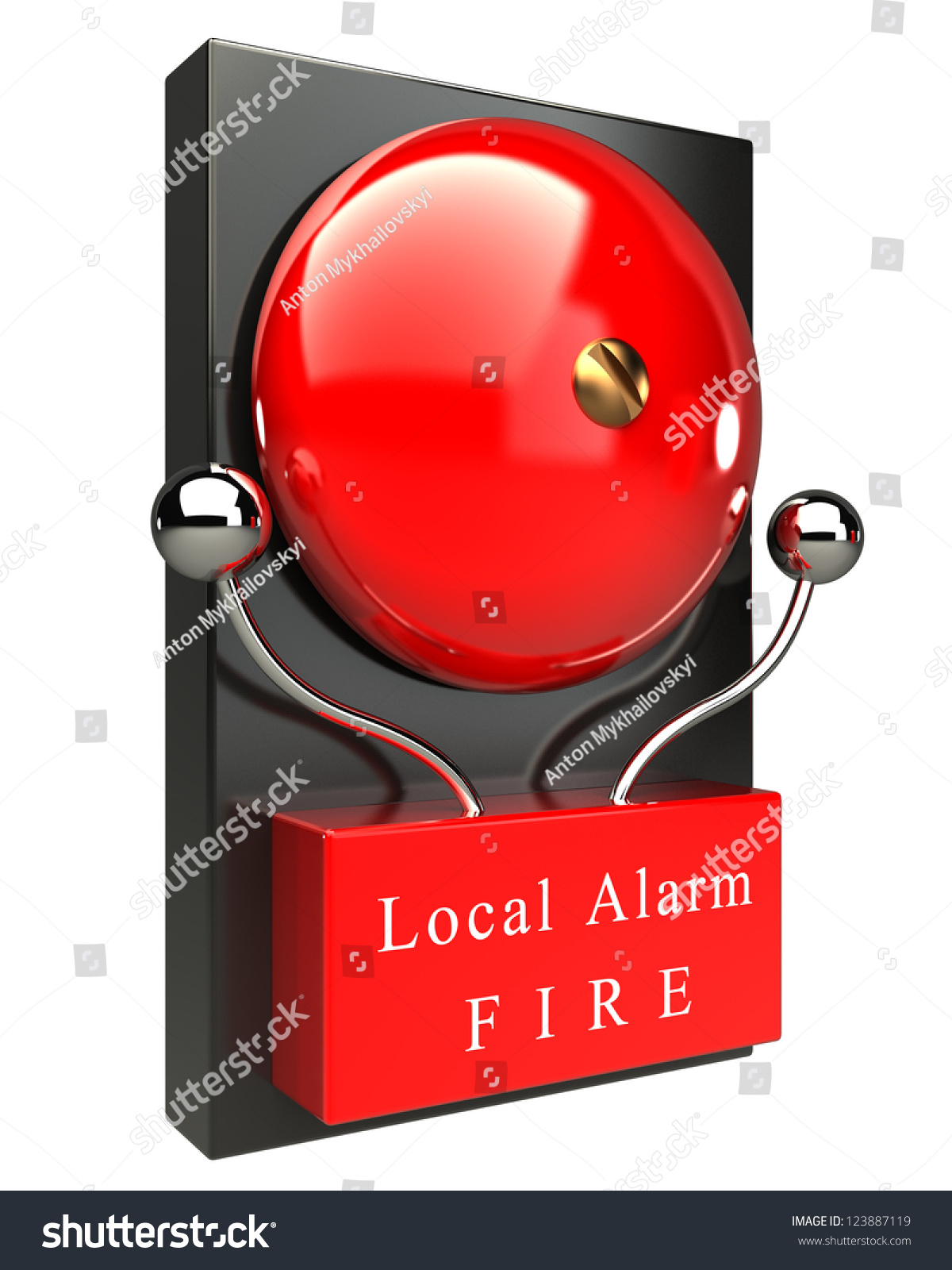 Fire Alarm Bell red Thorn security 66-24RA 
