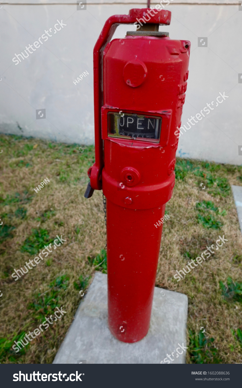 Red Fire Suppression Post Indicator Valve Stock Photo (Edit Now) 1602088636