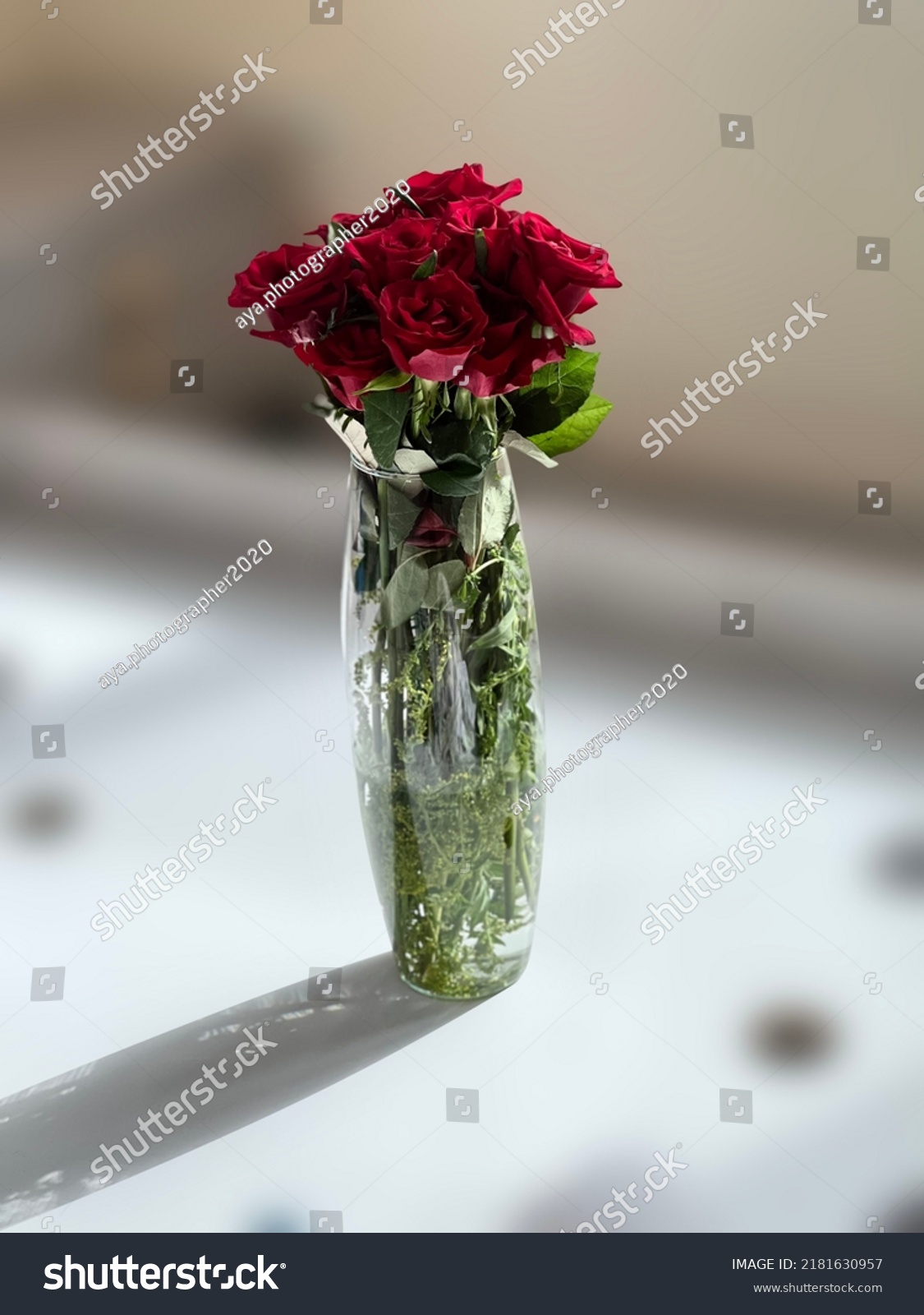 42 Red flower in vasa Images, Stock Photos & Vectors | Shutterstock