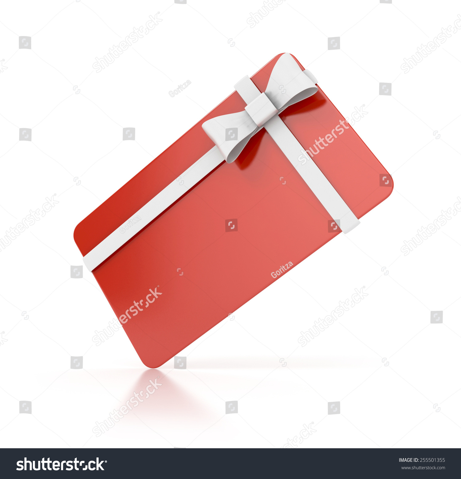 Red Gift Voucher. 3d Render Stock Photo 255501355 : Shutterstock