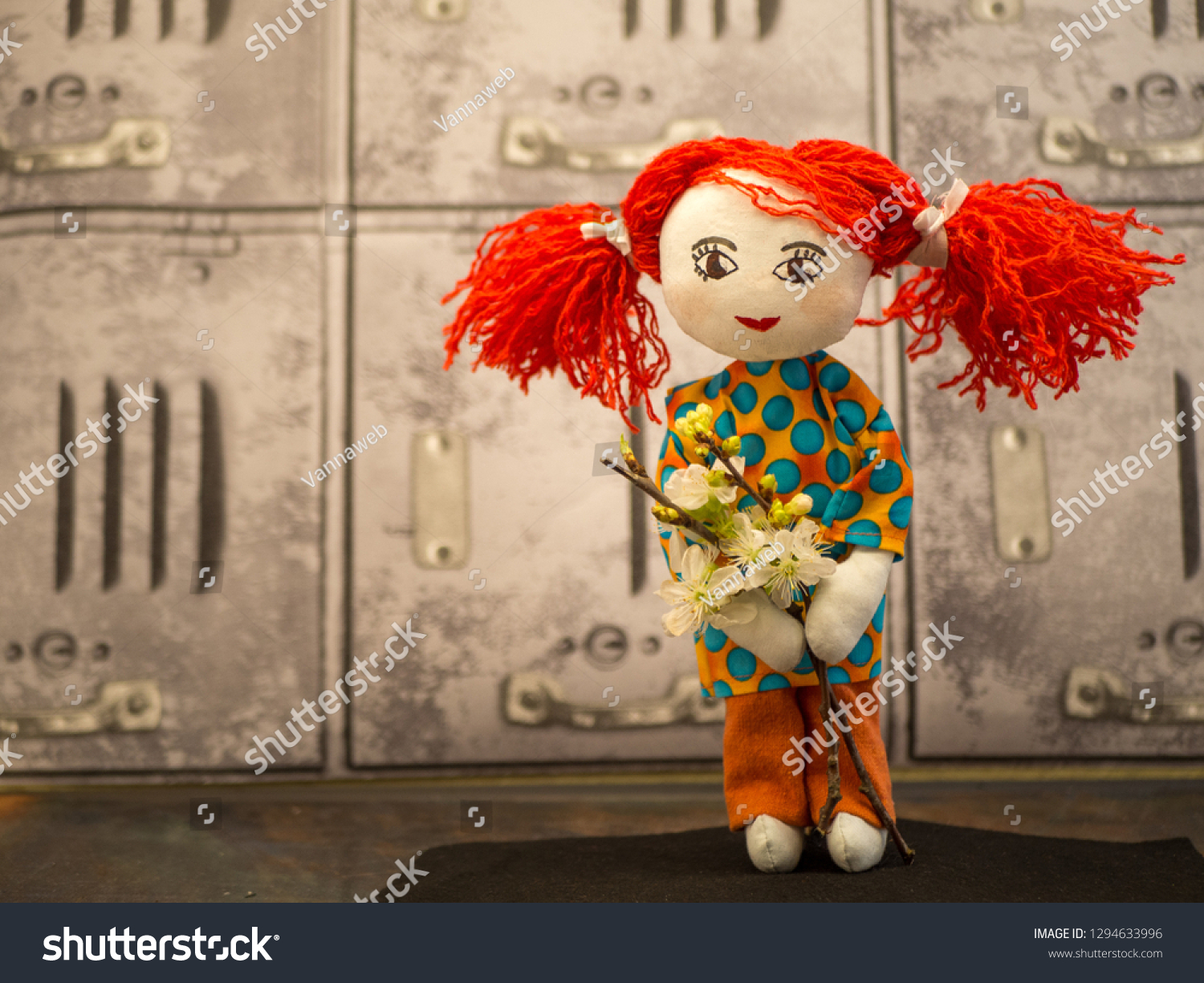 red haired rag doll