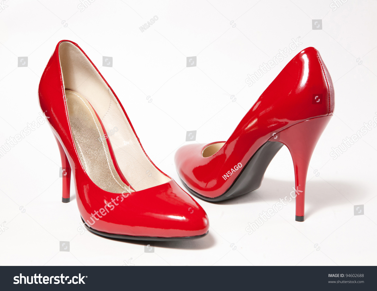 Red High Heel Women Shoes On Stock Photo 94602688 - Shutterstock