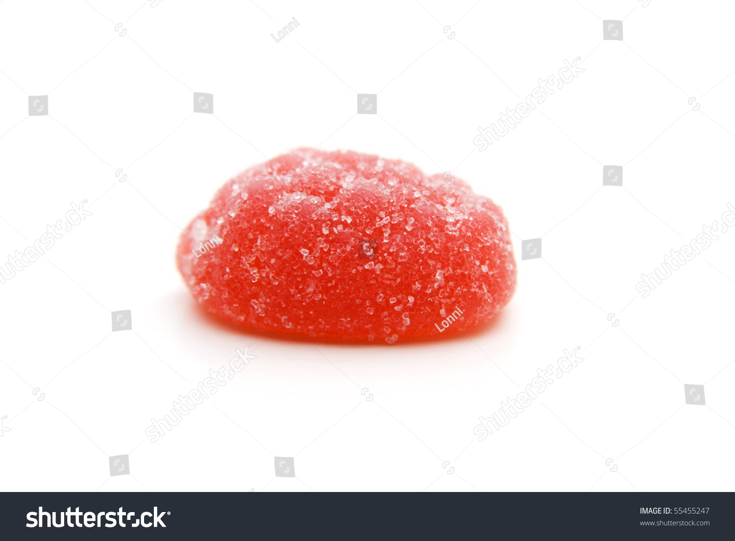 Red Jube Candy Lolly Sweet Isolated On White Background Stock Photo ...