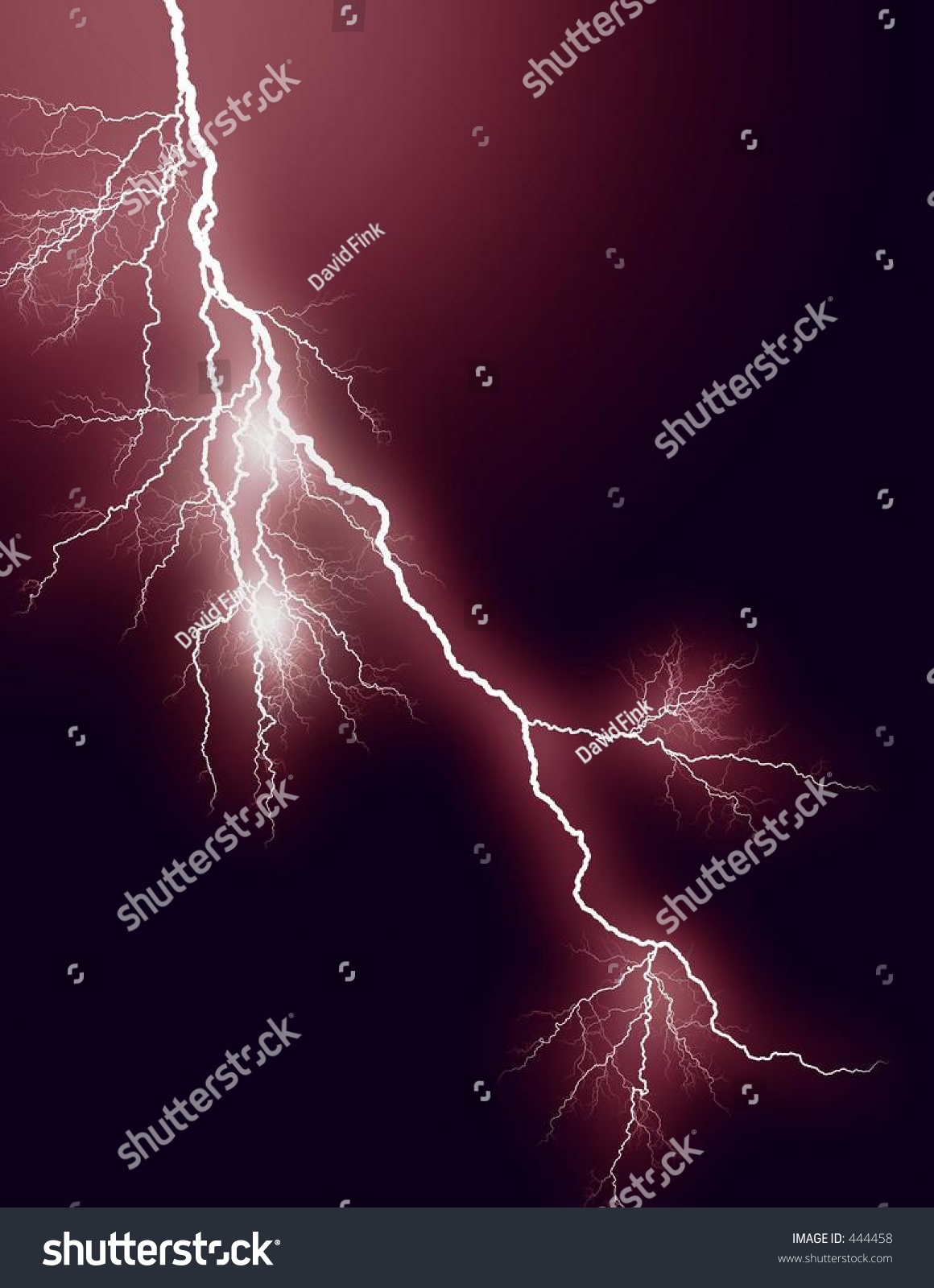 Red Lightning Bolt Stock Photo 444458 : Shutterstock