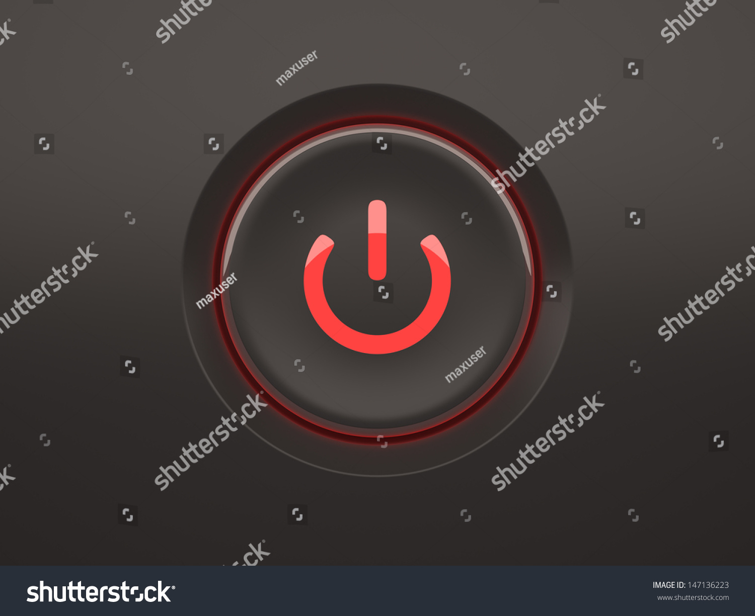 Red On Off Button Stock Illustration 147136223 - Shutterstock