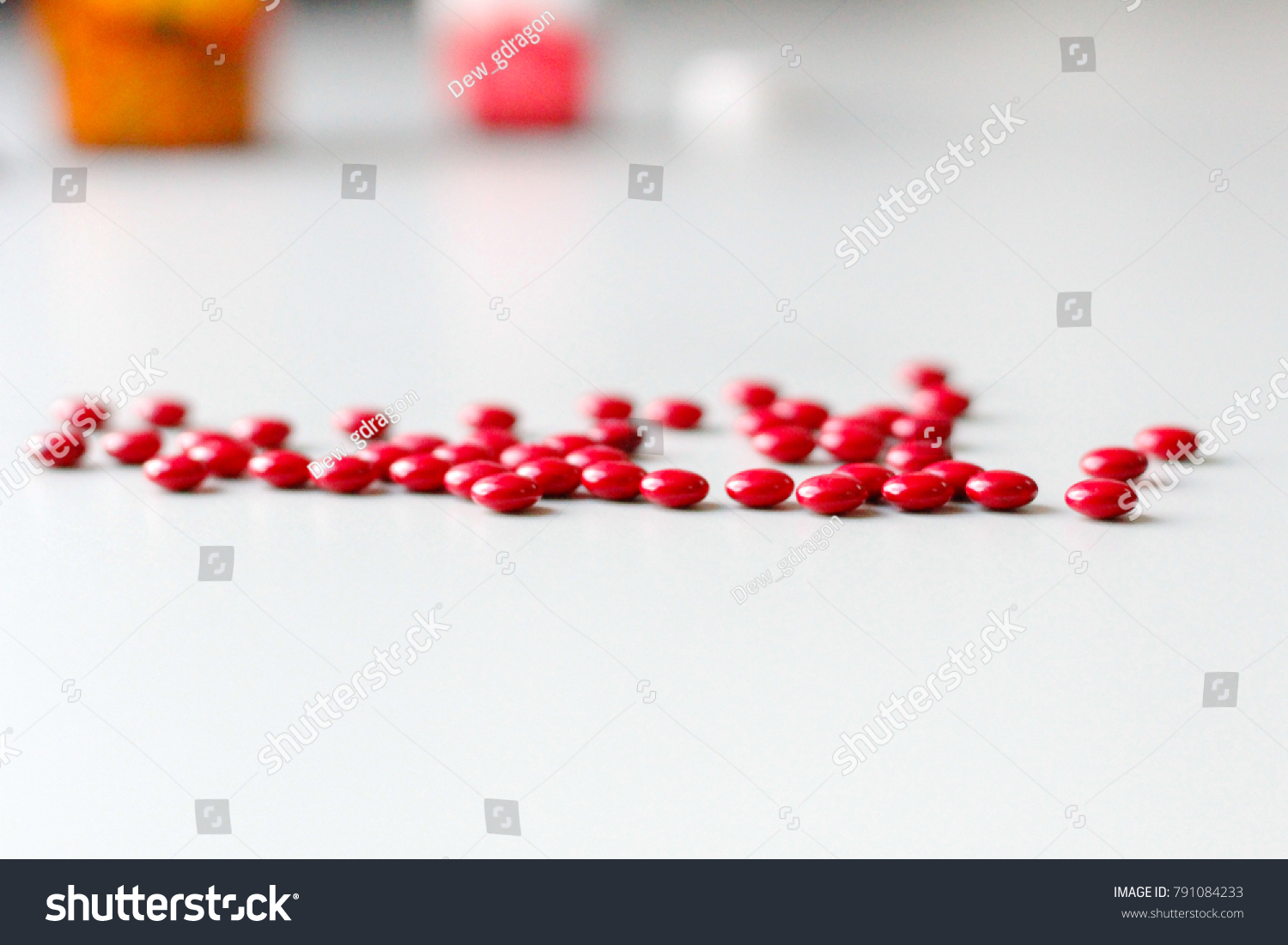 Red Pill Lab Room Education Stock Image