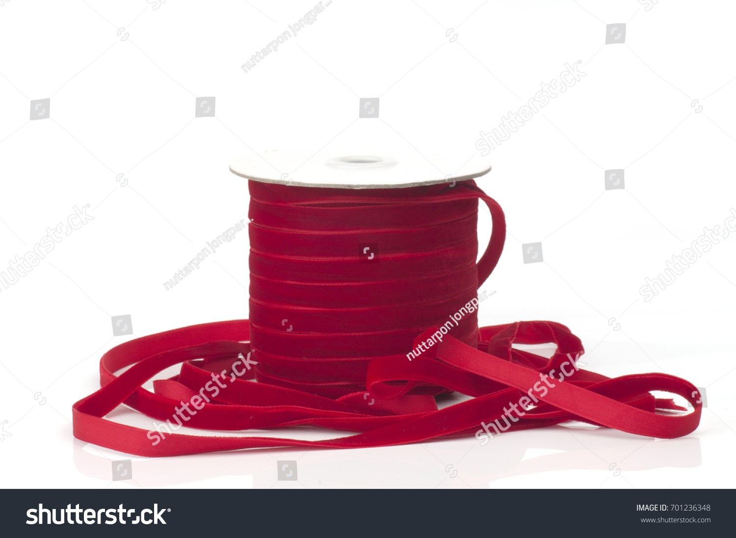 Red Ribbon Roll Stock Photo 701236348 | Shutterstock