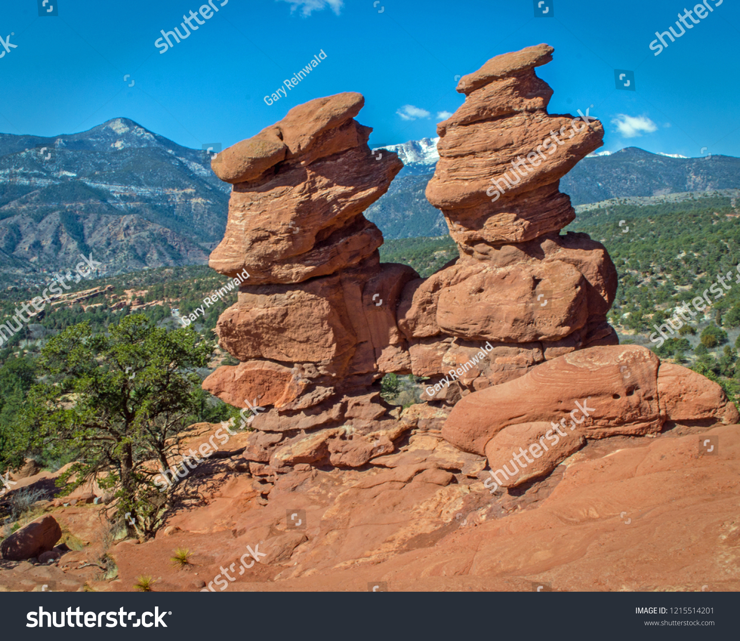 Red Rock Formations Southwest Colorado Garden Stock Photo Edit Now 1215514201