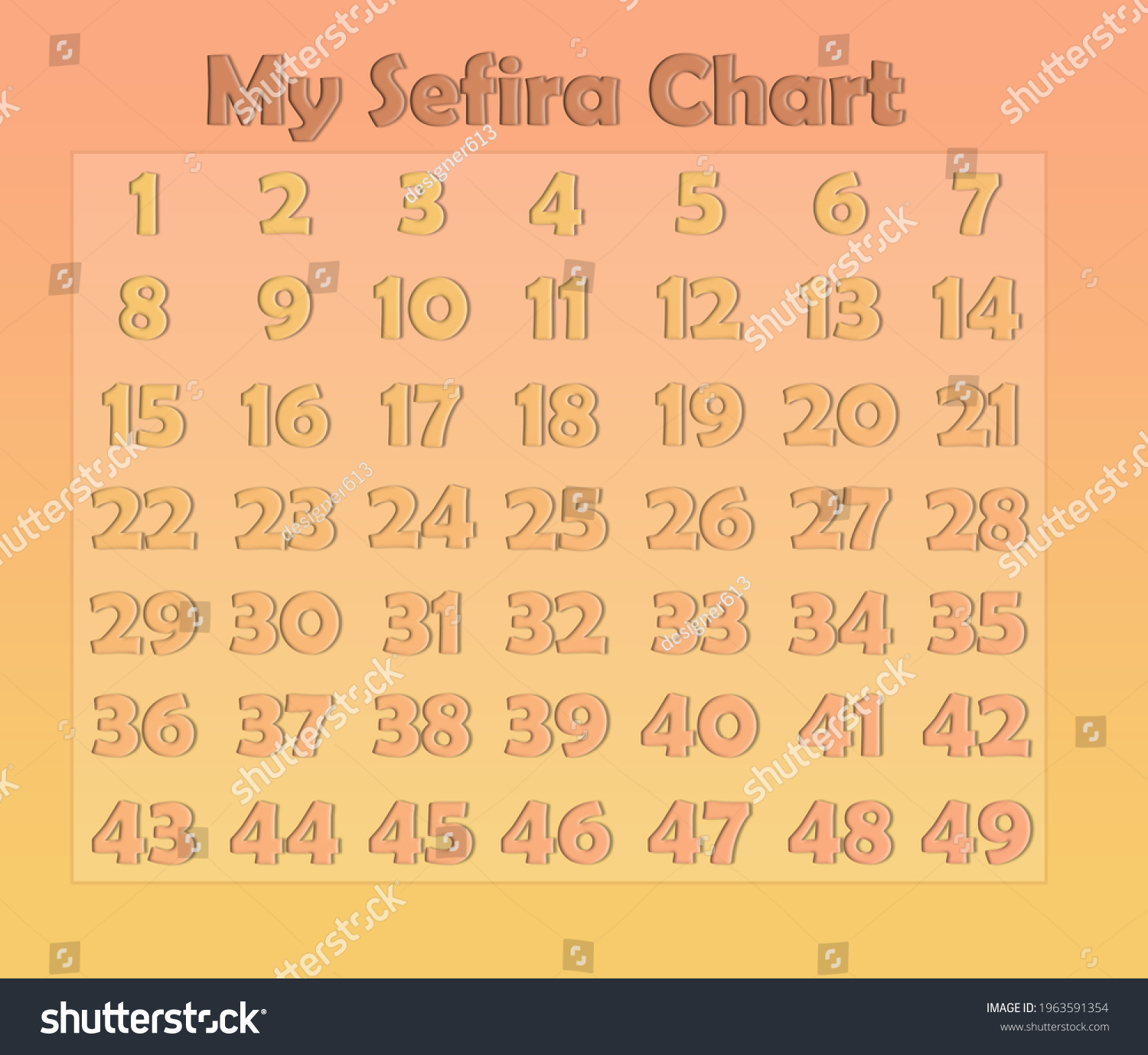 3 imágenes de Sefira countdown - Imágenes, fotos y vectores de stock
