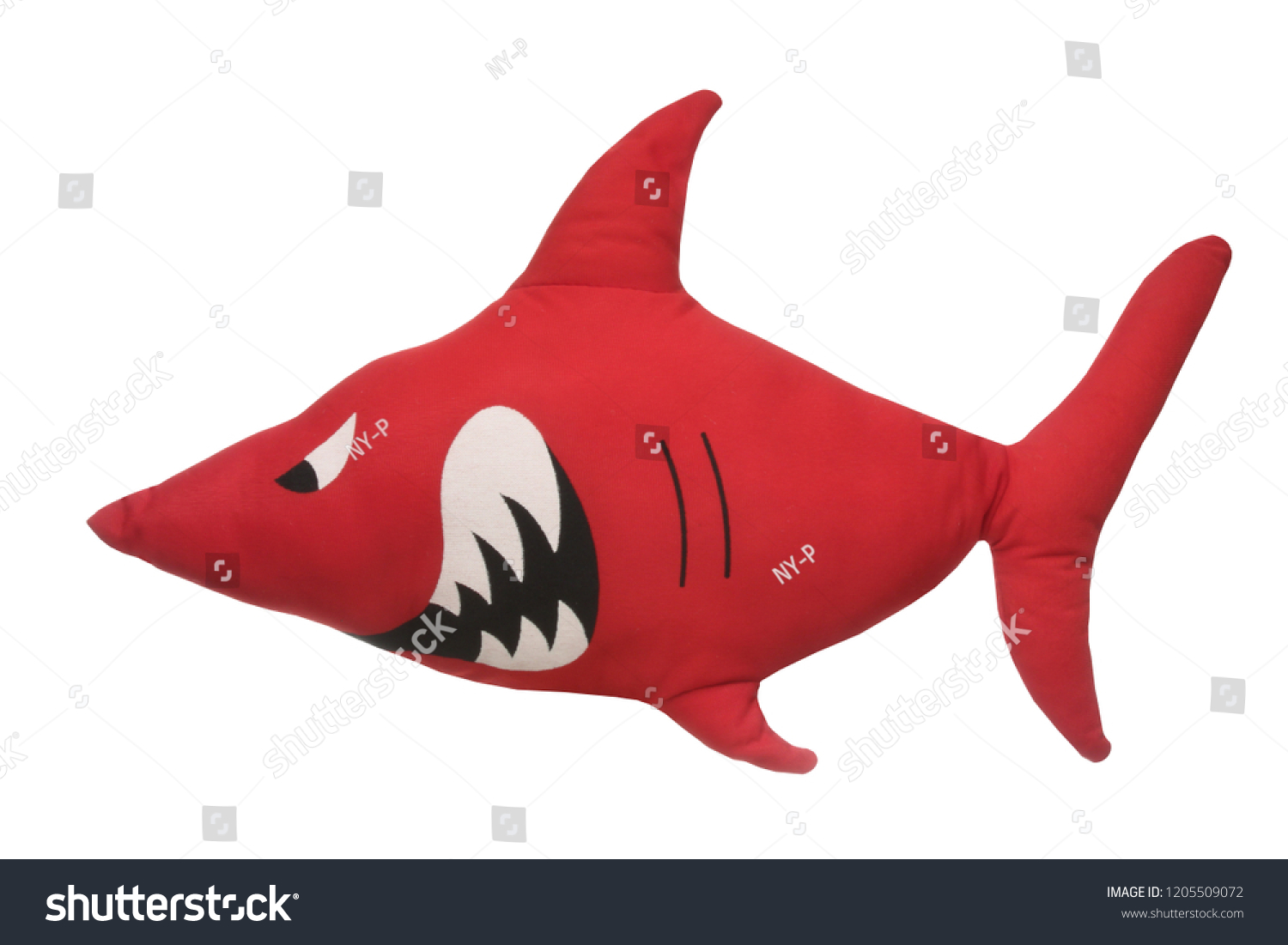 red shark plush