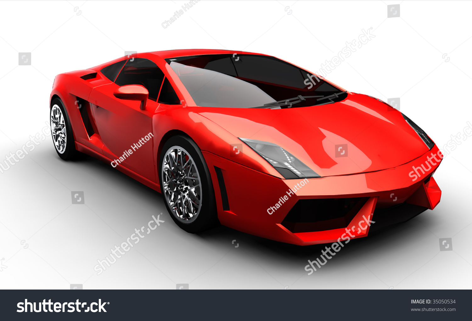 Red Sports Car Stock Illustration 35050534 - Shutterstock