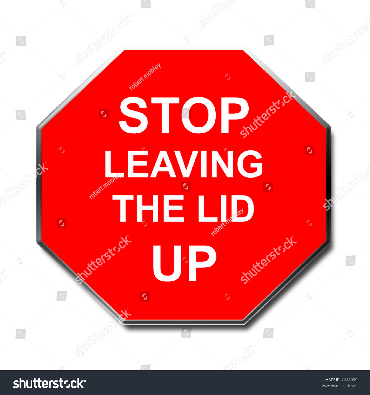 Red Stop Sign Funny Phraseclip Artpostercard Stock