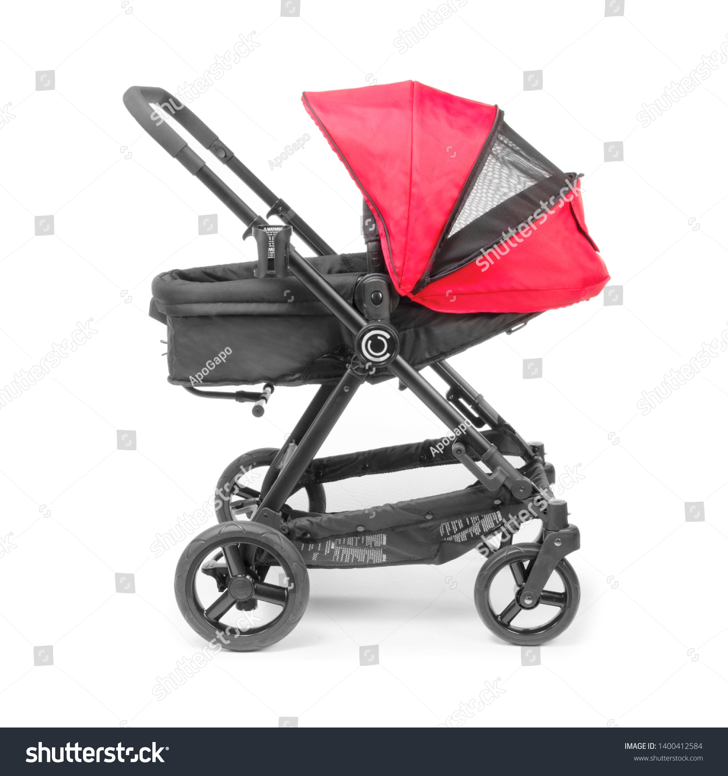 stroller with hood