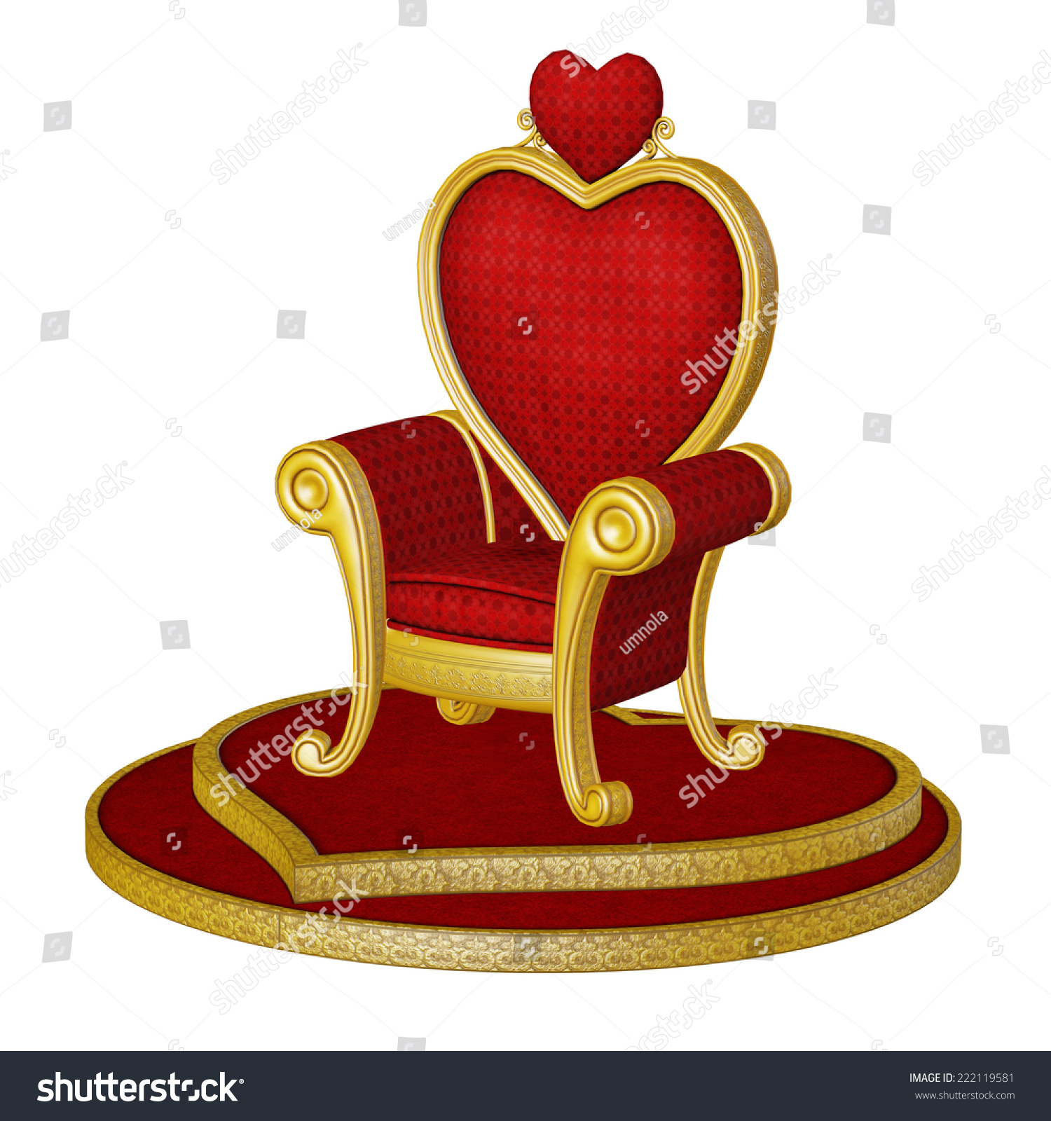 Red Throne Of Love Stock Photo 222119581 : Shutterstock