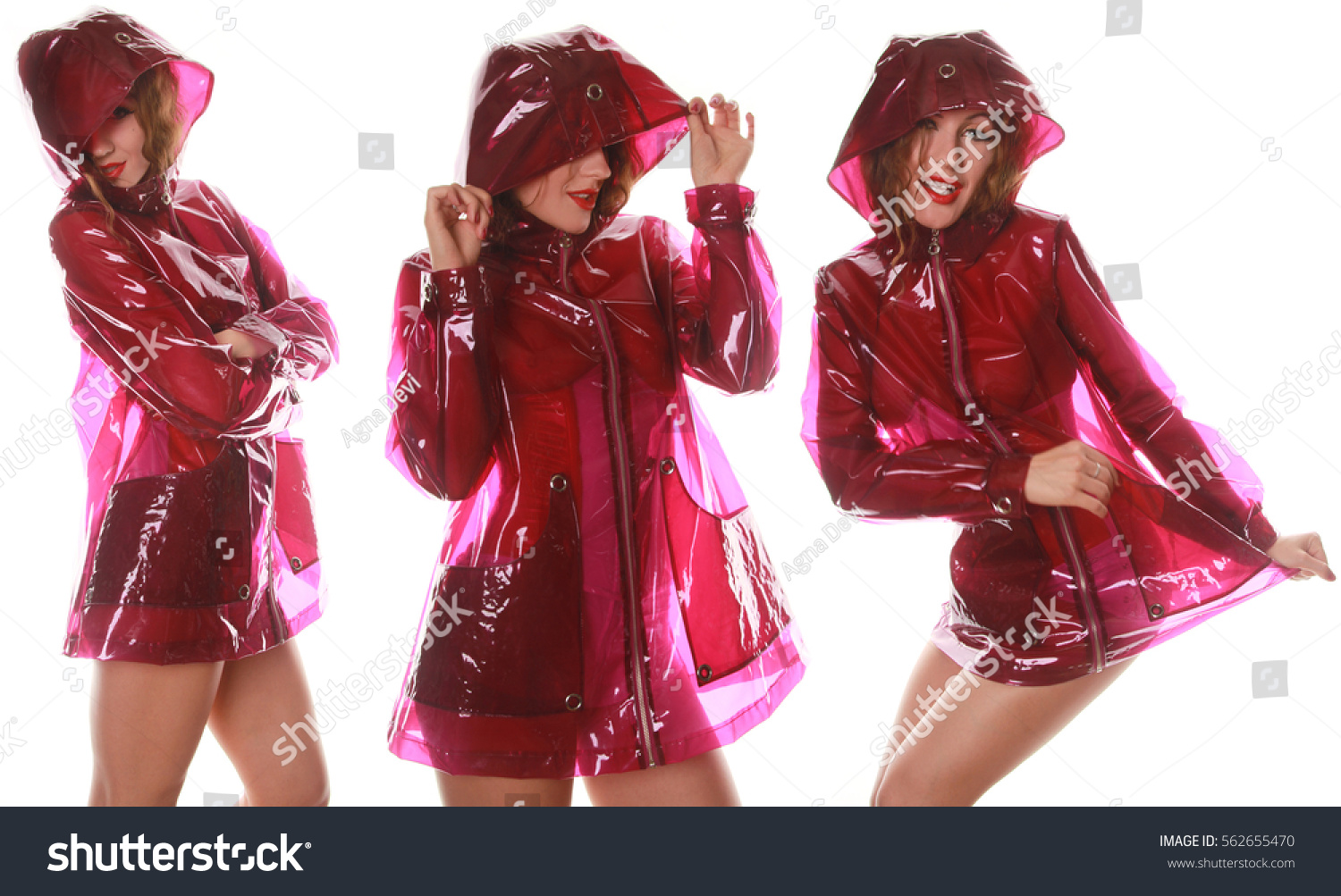 shiny raincoat