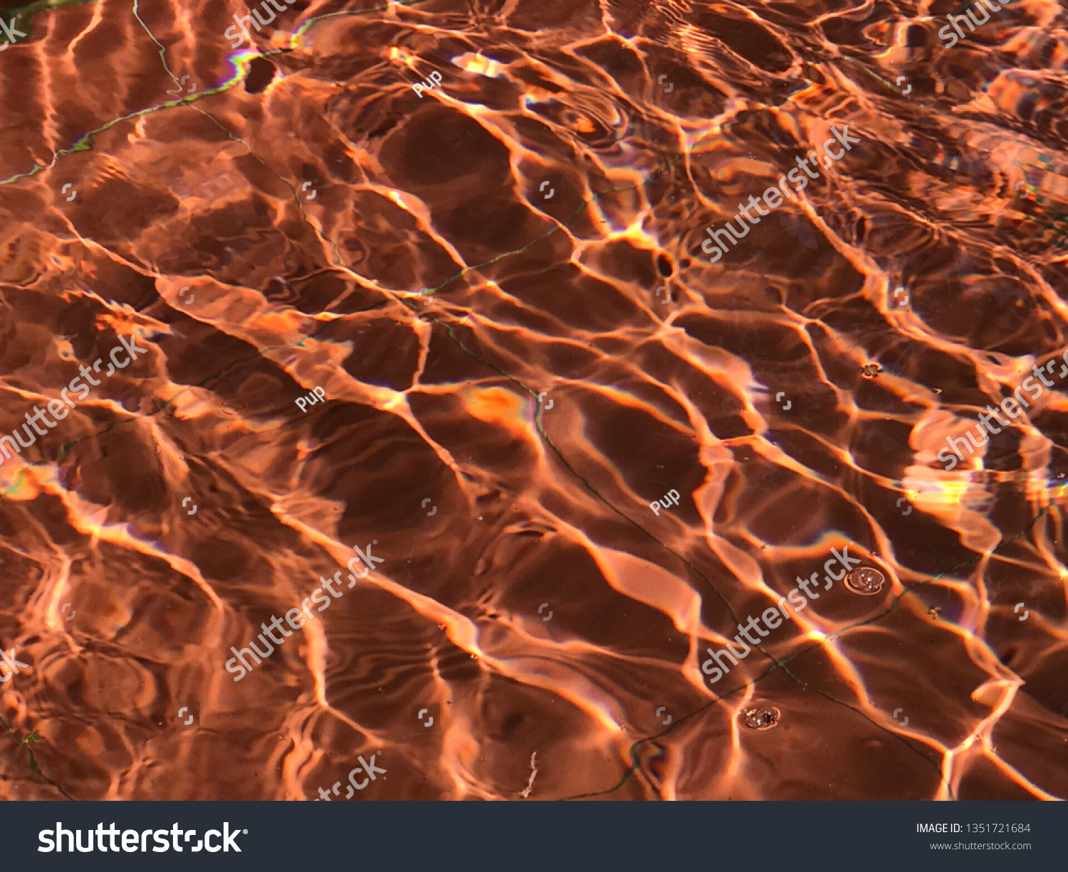 Red Water Swimming Pool Stock Photo Edit Now 1351721684