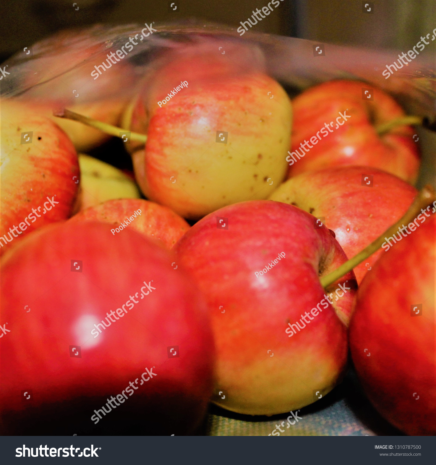 Download Red Yellow Apples Plastic Bag Stock Photo Edit Now 1310787500 PSD Mockup Templates