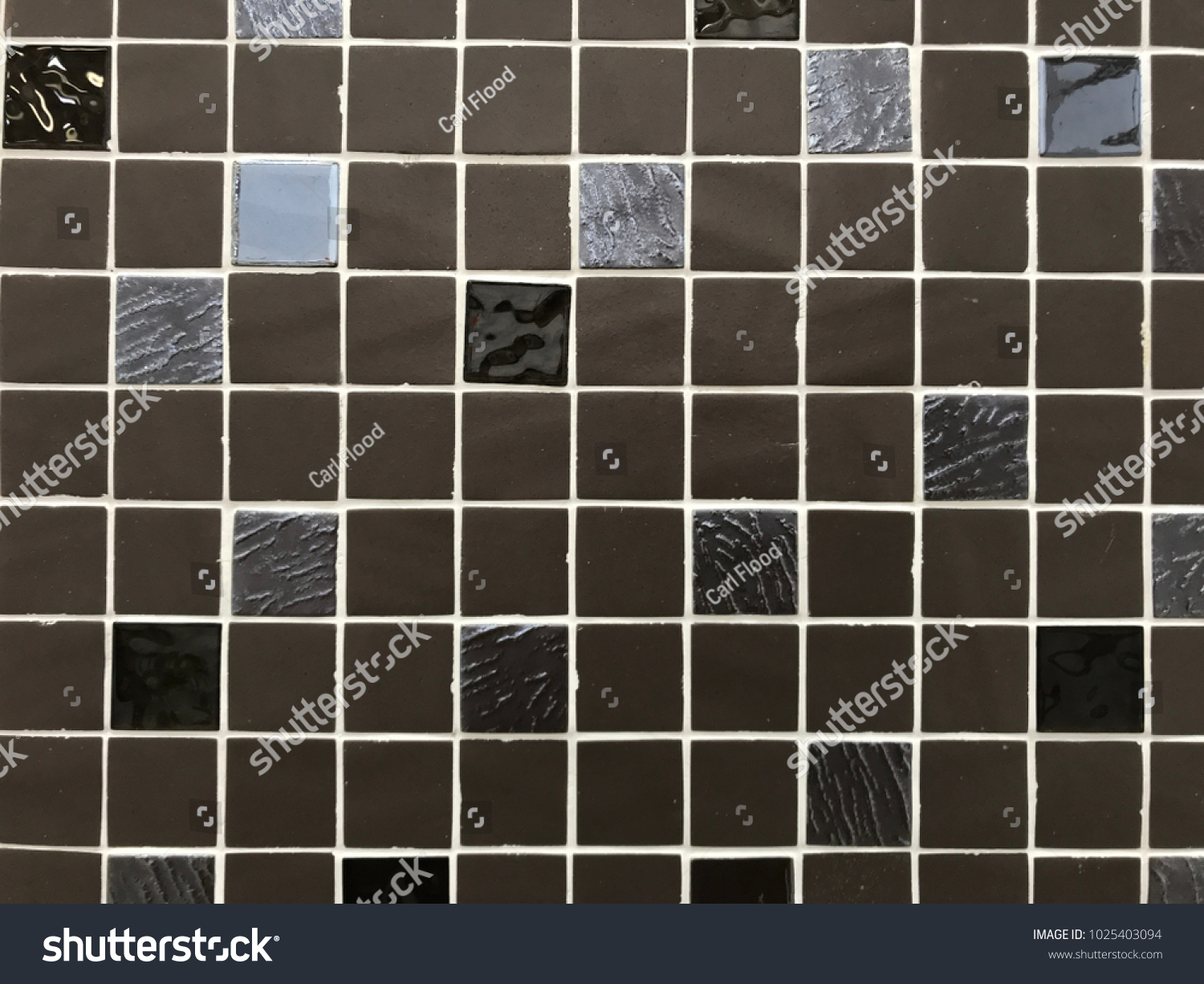 Reflective Glossy Effect Look Squared Tiles Stock Photo 1025403094 ...