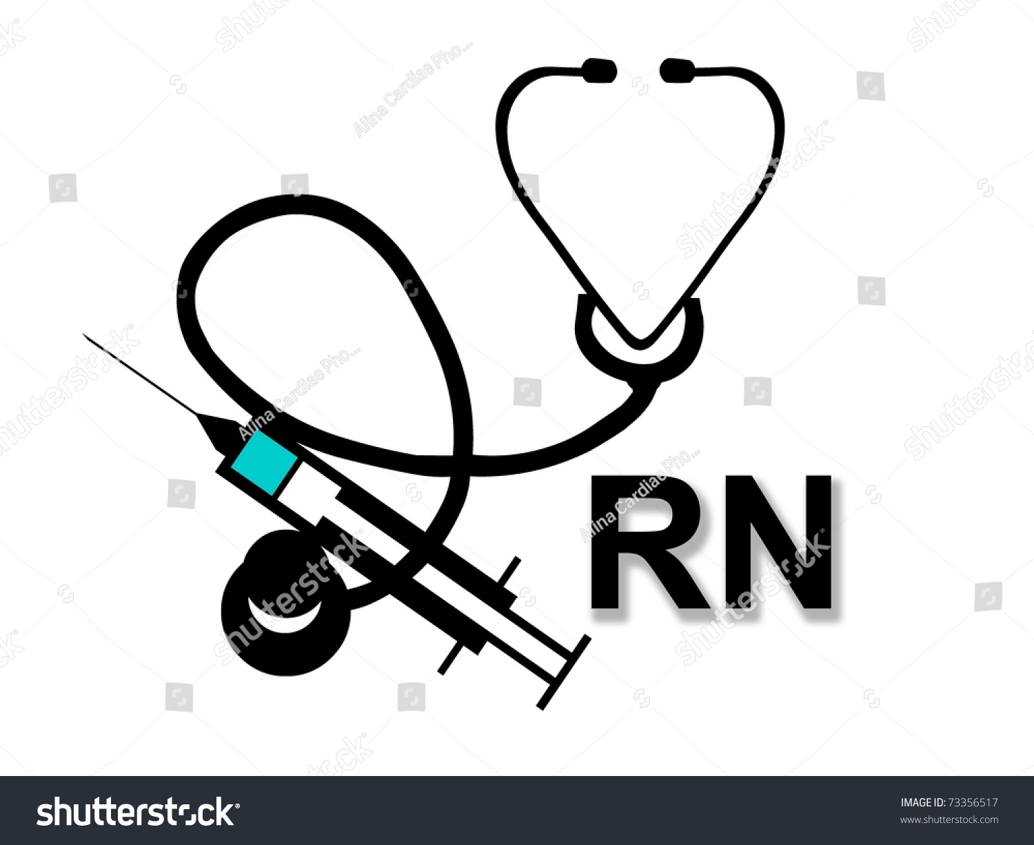 Registered Nurse Rn Stock Illustration 73356517 - Shutterstock
