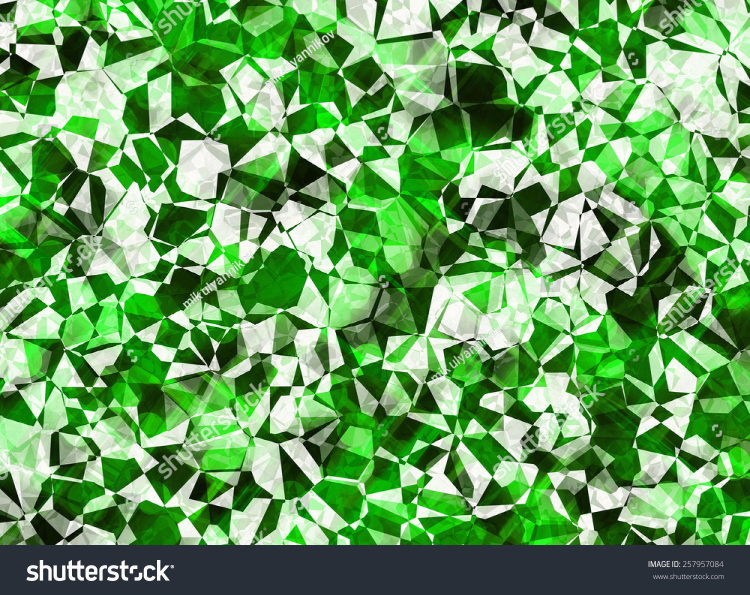 Relief Green Crystal Backgrounds Texture Stock Illustration 257957084 ...