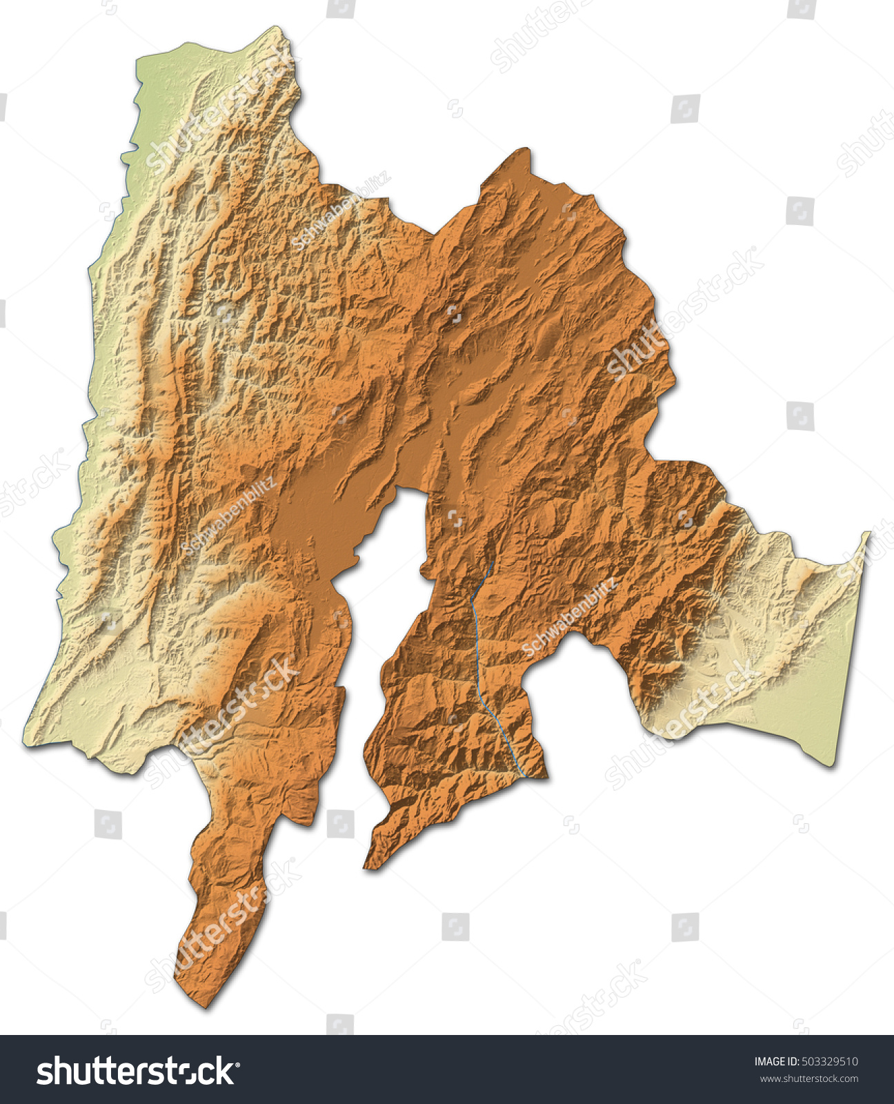 Relief Map Cundinamarca Colombia 3drendering Stock Illustration 503329510 Shutterstock 