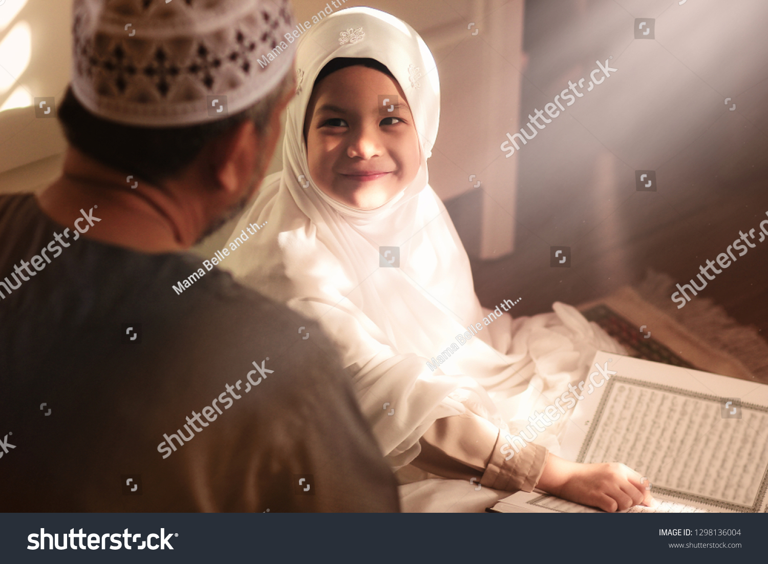 Religious Asian Muslim Man Teaching His Stock Photo Edit Now