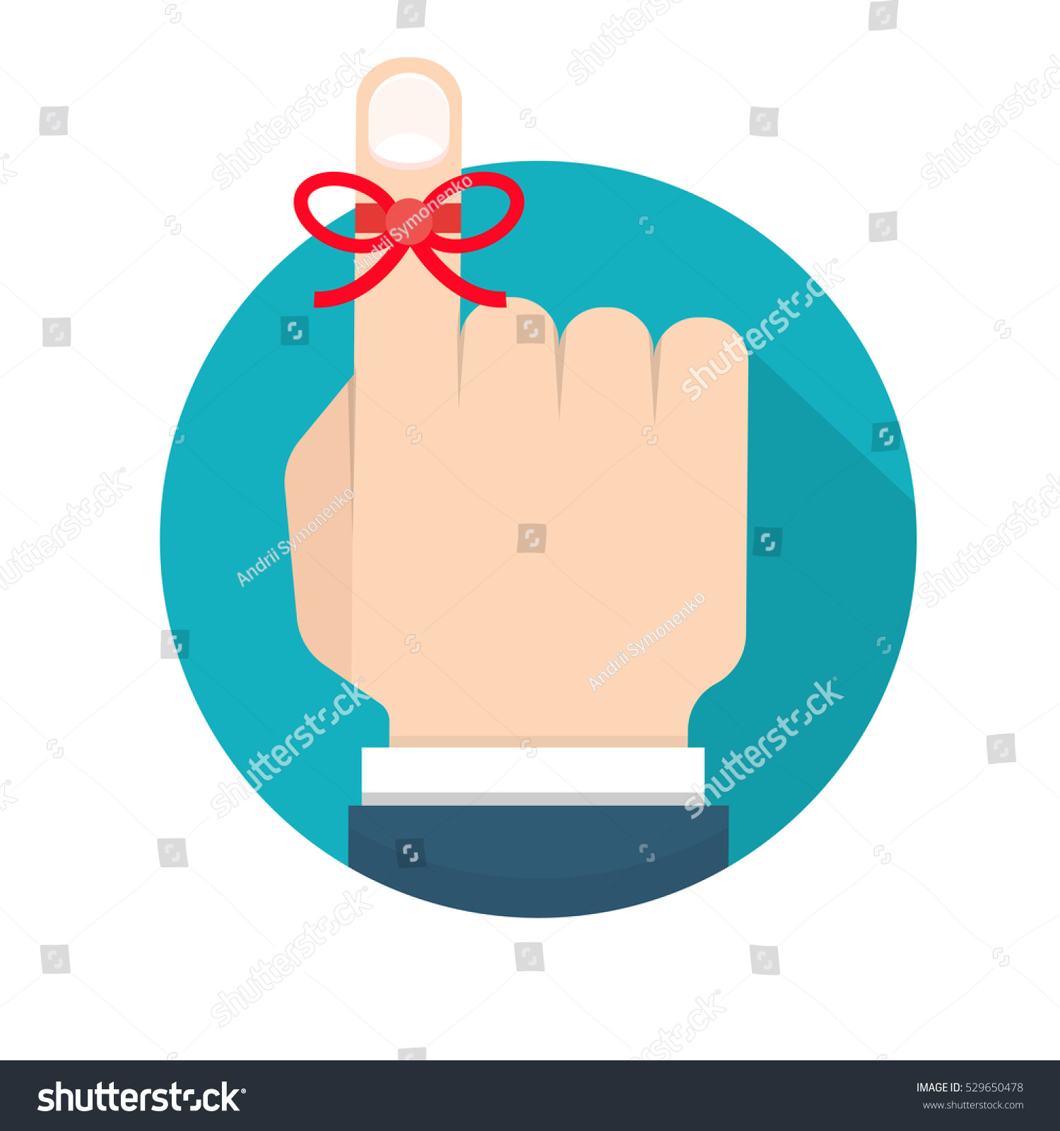 Reminder String Icon Stock Photo 529650478 : Shutterstock