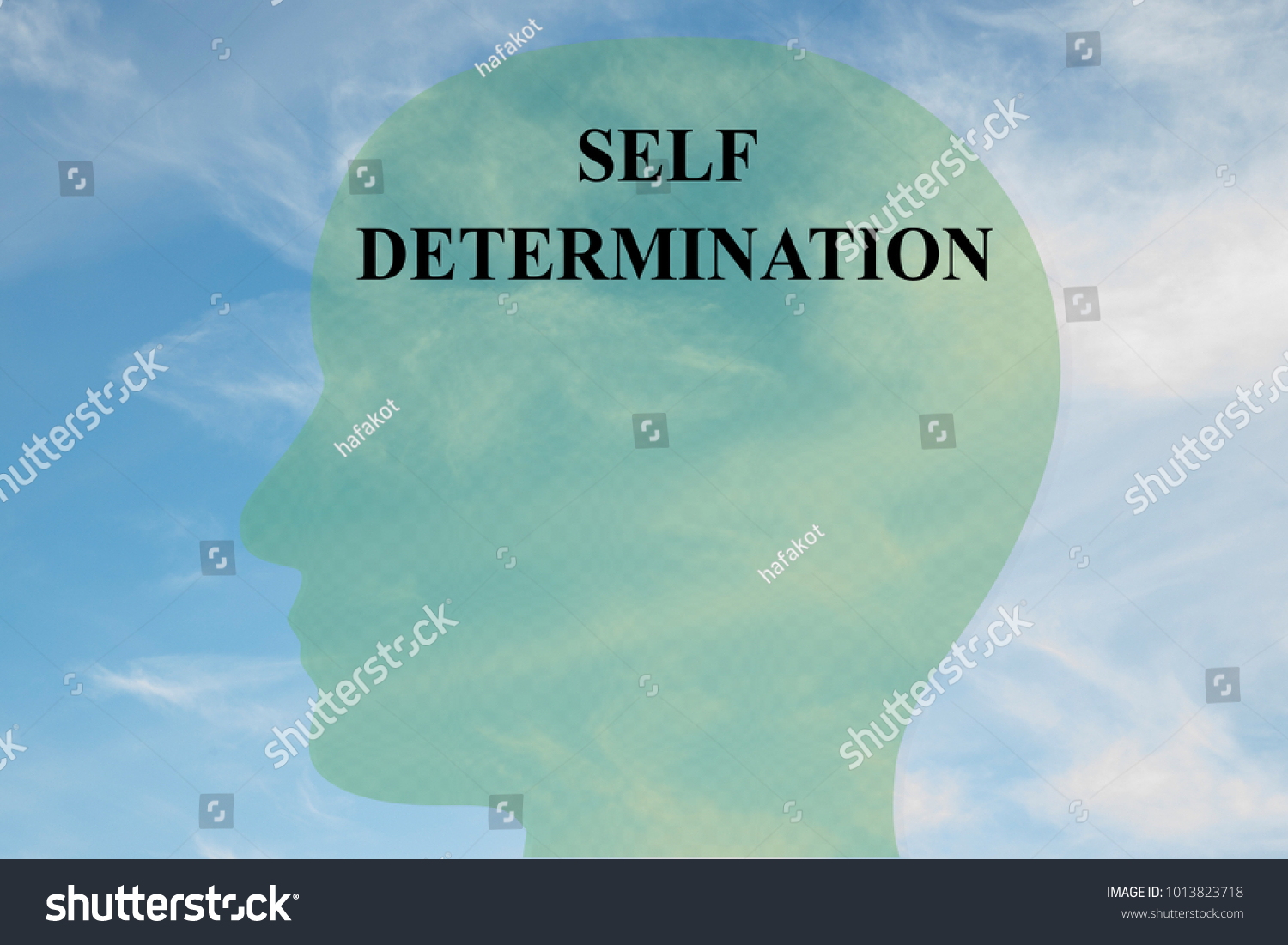 Render Illustration Self Determination Title On 스톡 일러스트 1013823718 ...