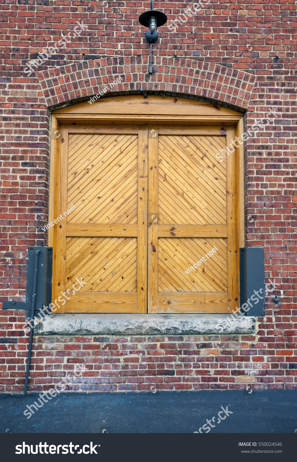 Renovated Brick Warehouse Loading Dock Newly Stock Photo 550024546 ...