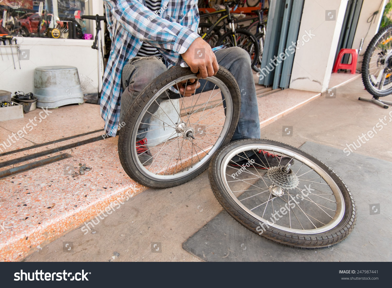 bike flat tyre repair near me