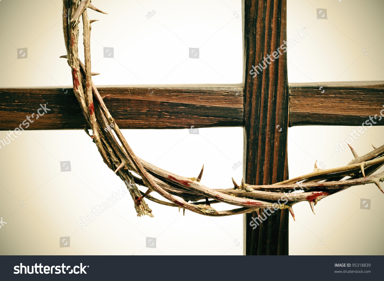 Representation Of The Crown Of Thorns And The Cross Of Jesus Christ ...