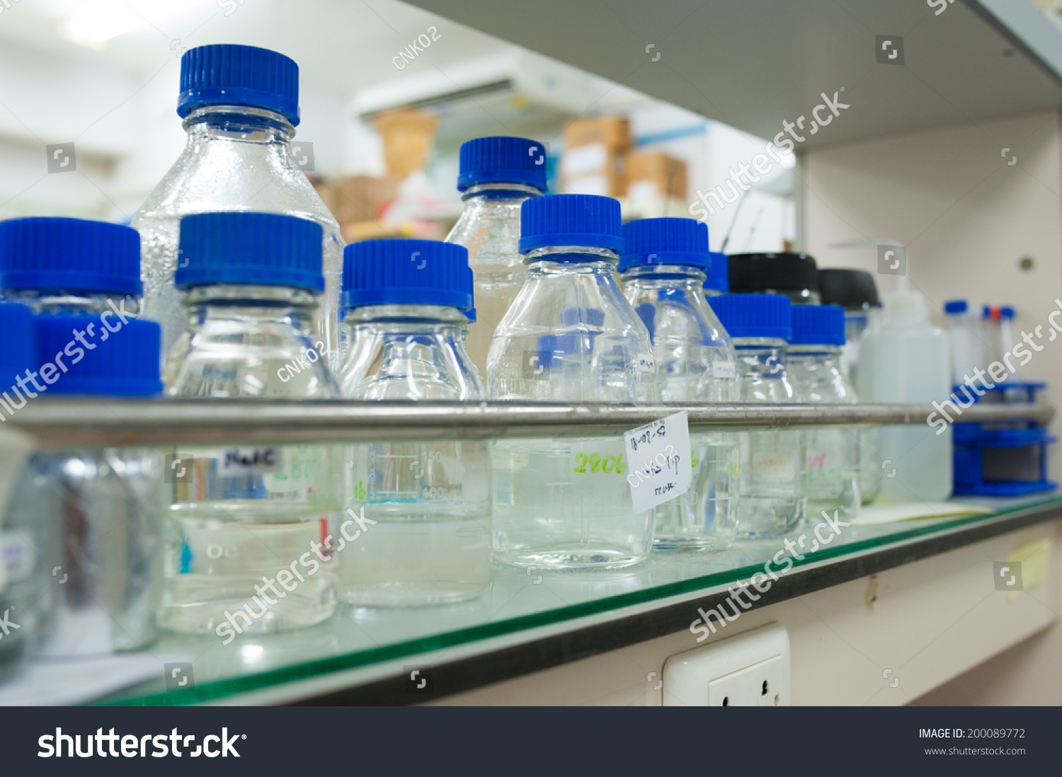 Research Laboratory Bench Shelves Stock Photo Edit Now 200089772