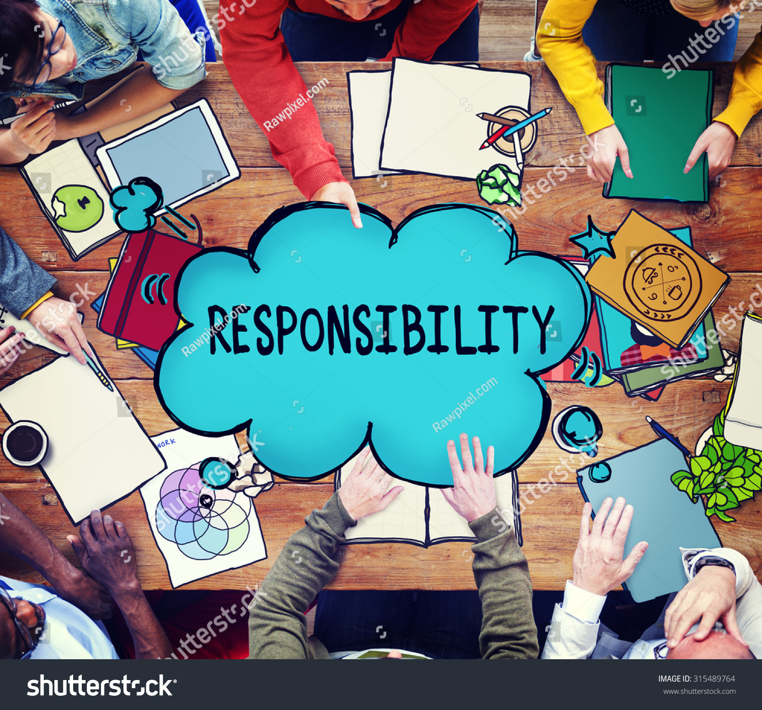 Responsibility Obligation Duty Roles Job Concept Stock Photo 315489764 ...