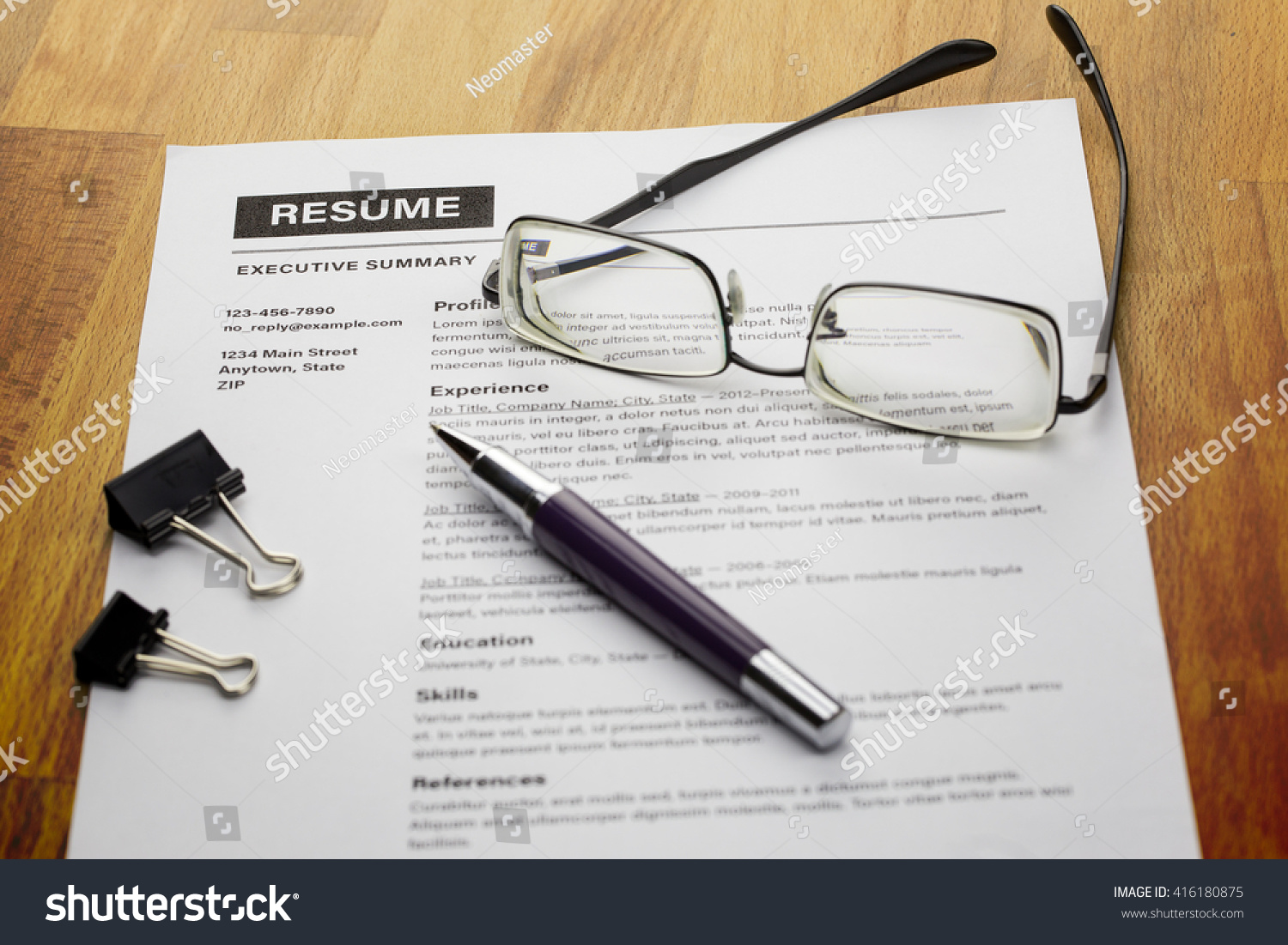 eyeglass paper clips