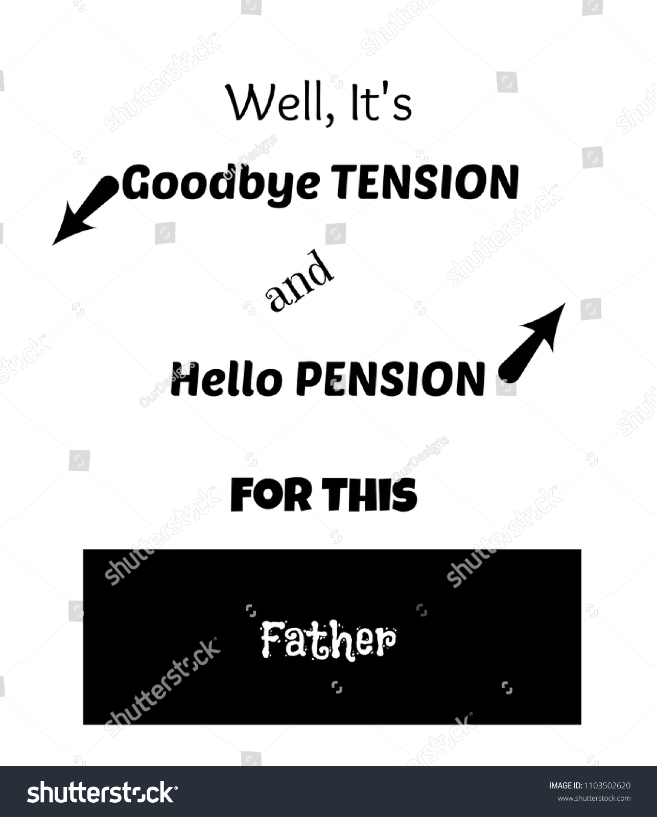 retirement gifts fathers dad daddy motivational stock illustration