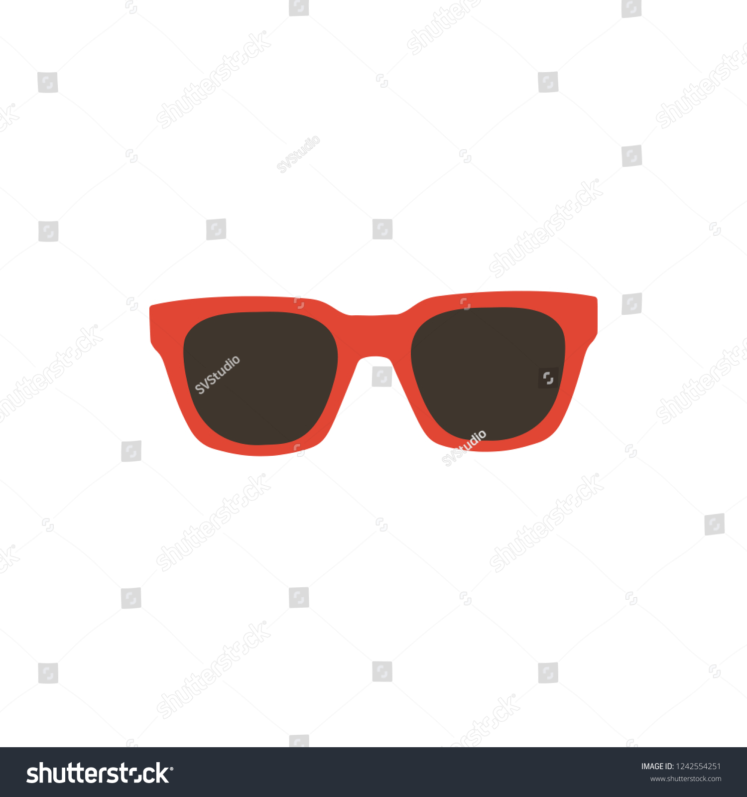 Retro Glasses Web Ui Symbol Sunglasses Stock Illustration 1242554251 ...