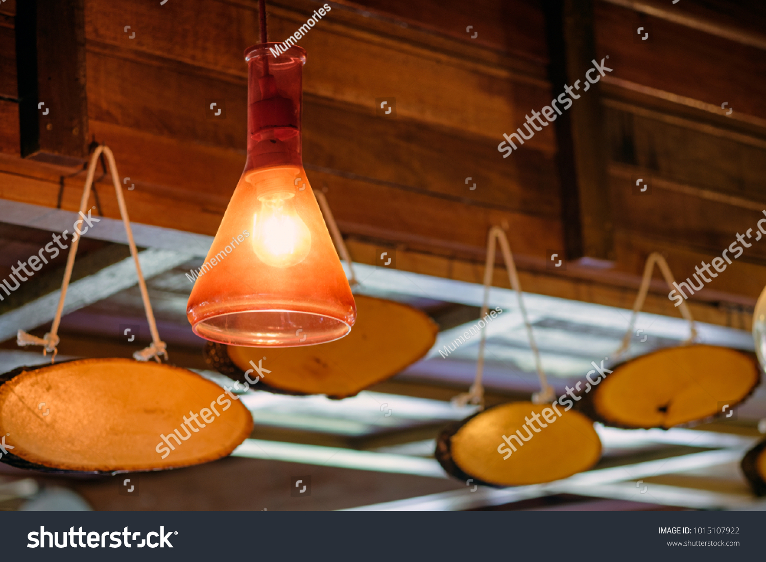 Retro Lamp Light Decorative Hanging On Stock Photo Edit Now