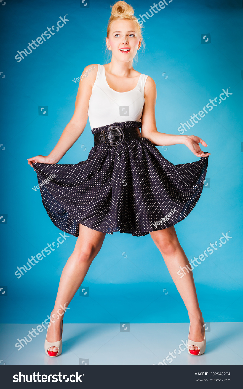 Retro Pin Woman Style Beauty Young Stock Photo 302548274 | Shutterstock